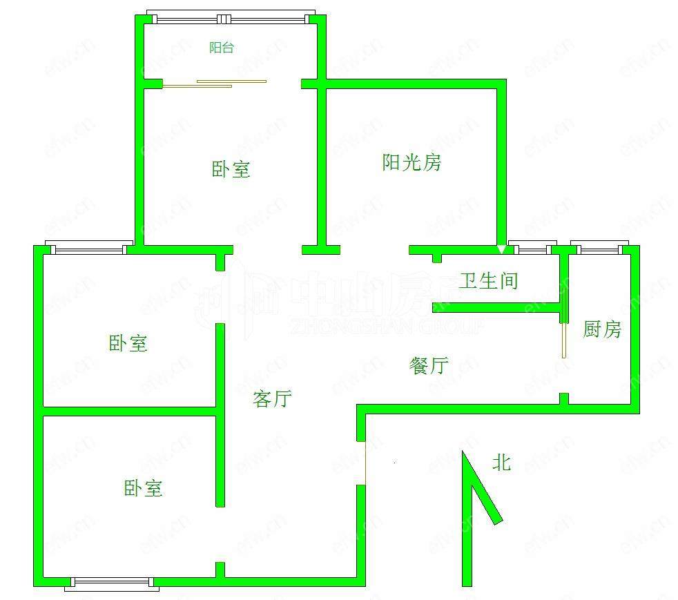 瑞星家园（西区40-168） 4室2厅