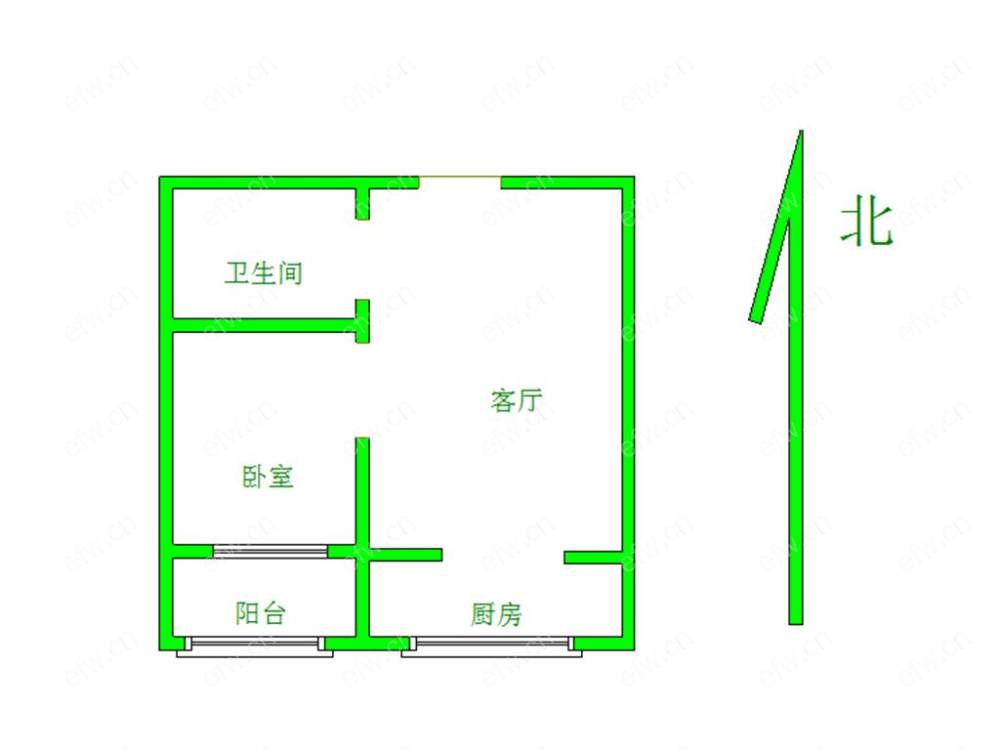 五洲国际广场银河城 1室1厅