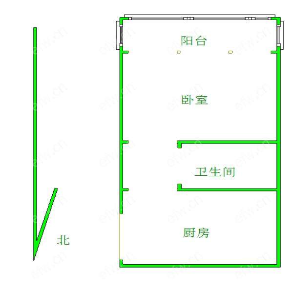 盛岸一村 1房 全明户型 另送家电