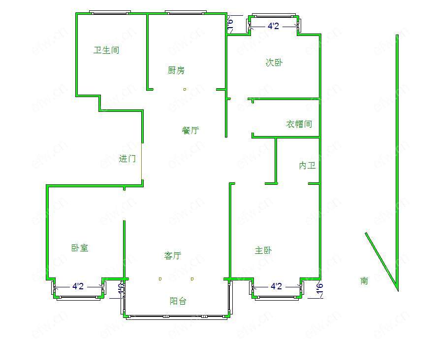 华夏豪门（君怡花苑） 3室2厅