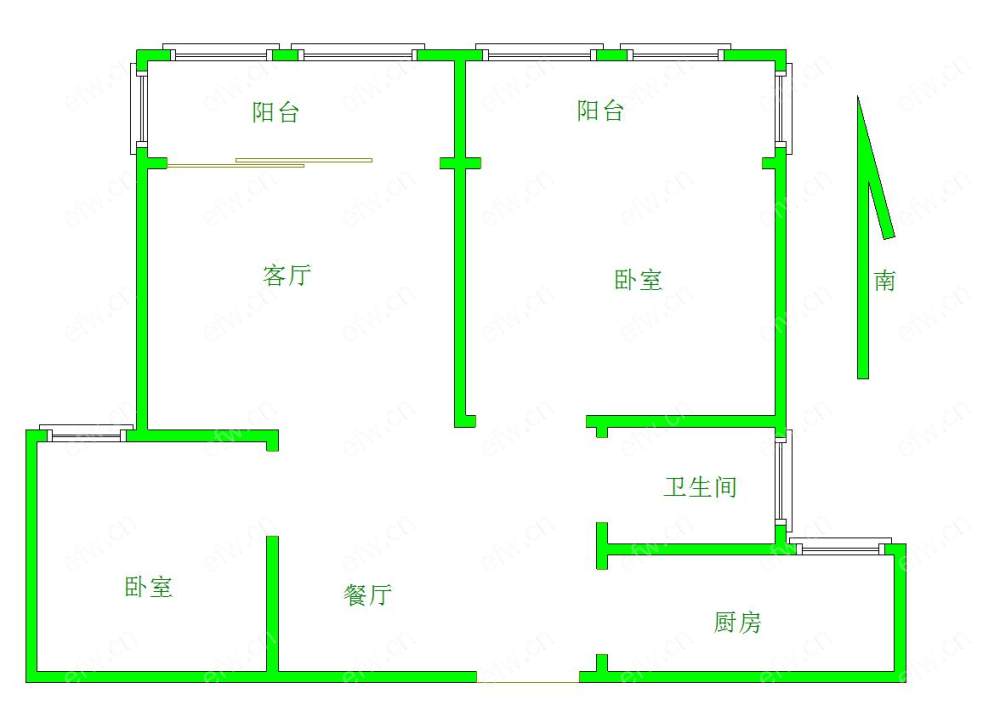 盛世家园（二期） 2室2厅