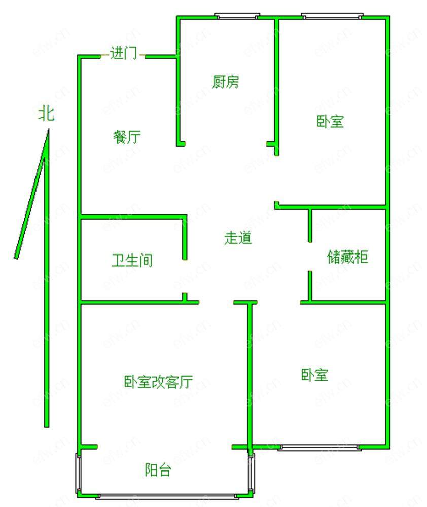 田基浜 2室2厅，南北通透，装修好，拎包入住，崇宁路可用，市双地铁