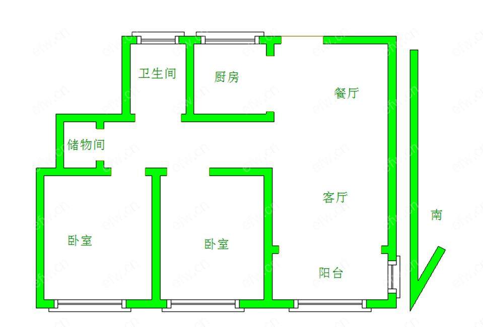 孔雀城(孔雀雅园一期） 2室2厅