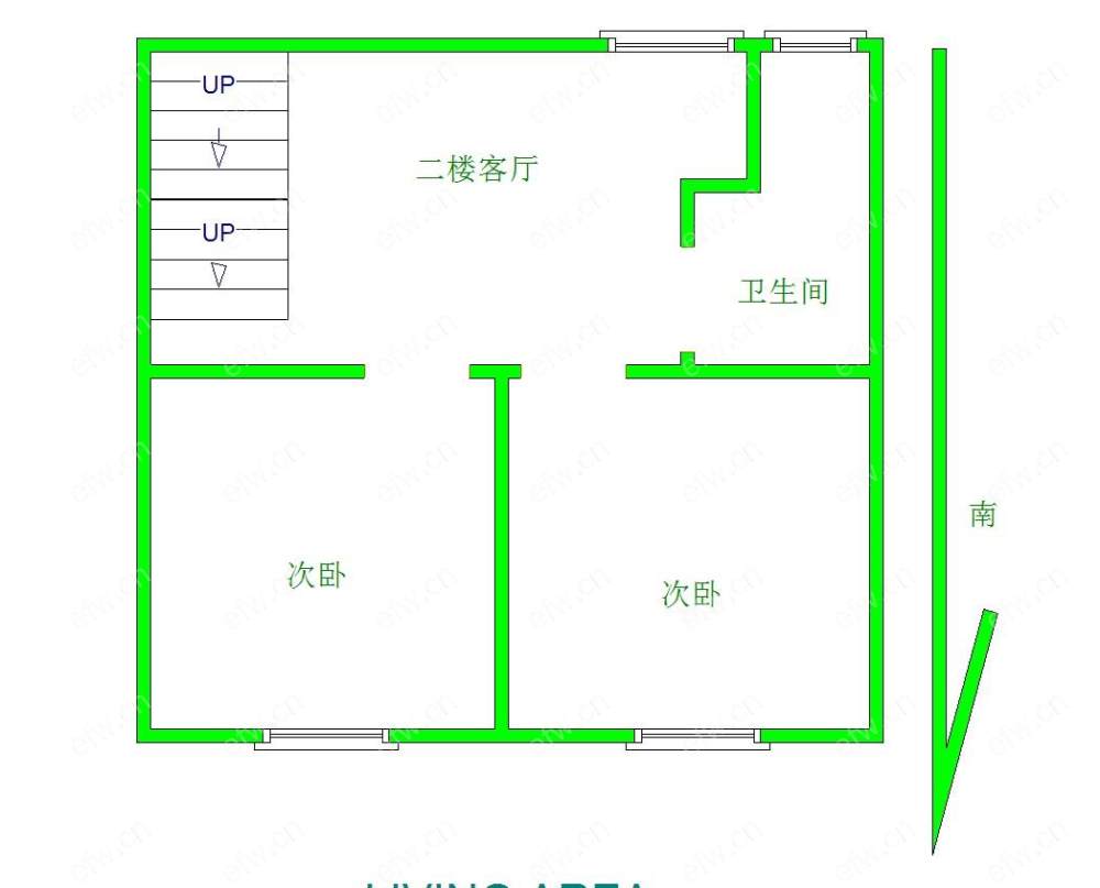 婚装全明东边户3房,龙栖湾 格局工整合理