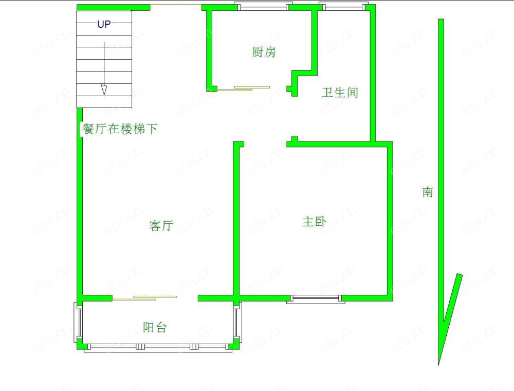 婚装全明东边户3房,龙栖湾 格局工整合理