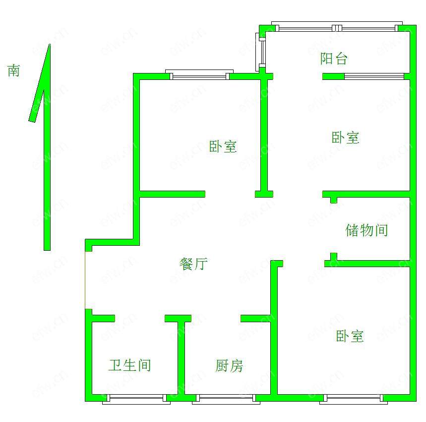 风雷新村（167-239) 3室1厅