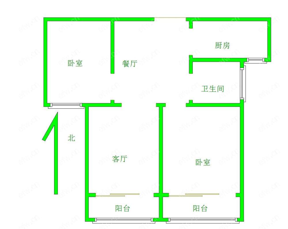 盛世家园（二期） 2室2厅