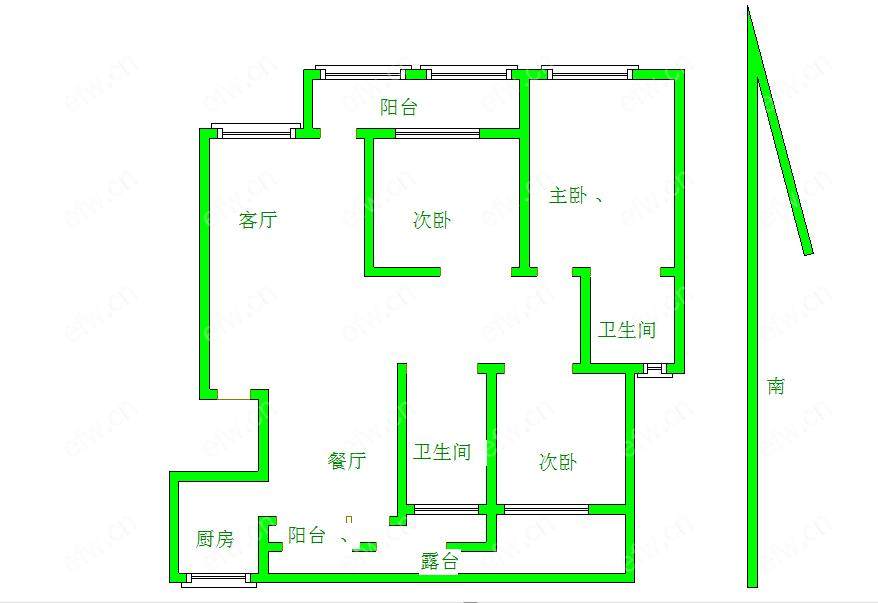 阳光城市花园C区 3室2厅