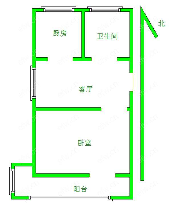 沁园新村 1室1厅