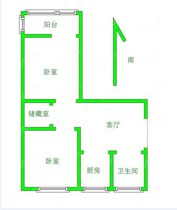 荷叶新村 2室1厅 71.47平