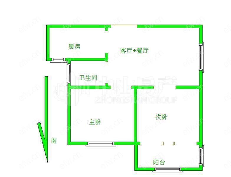 瑞星家园（西区40-168） 2室1厅