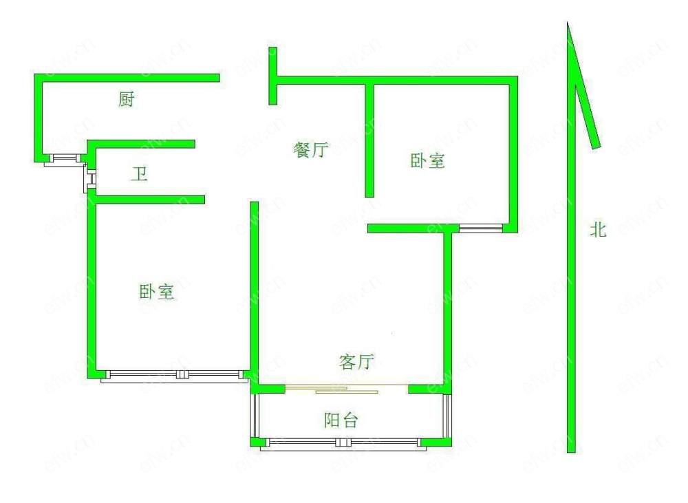 奥林匹克花园 2室2厅