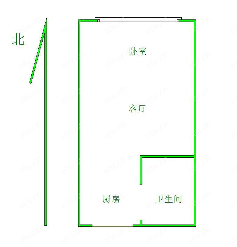 东方云顶（新生路、县前东街） 1室1厅