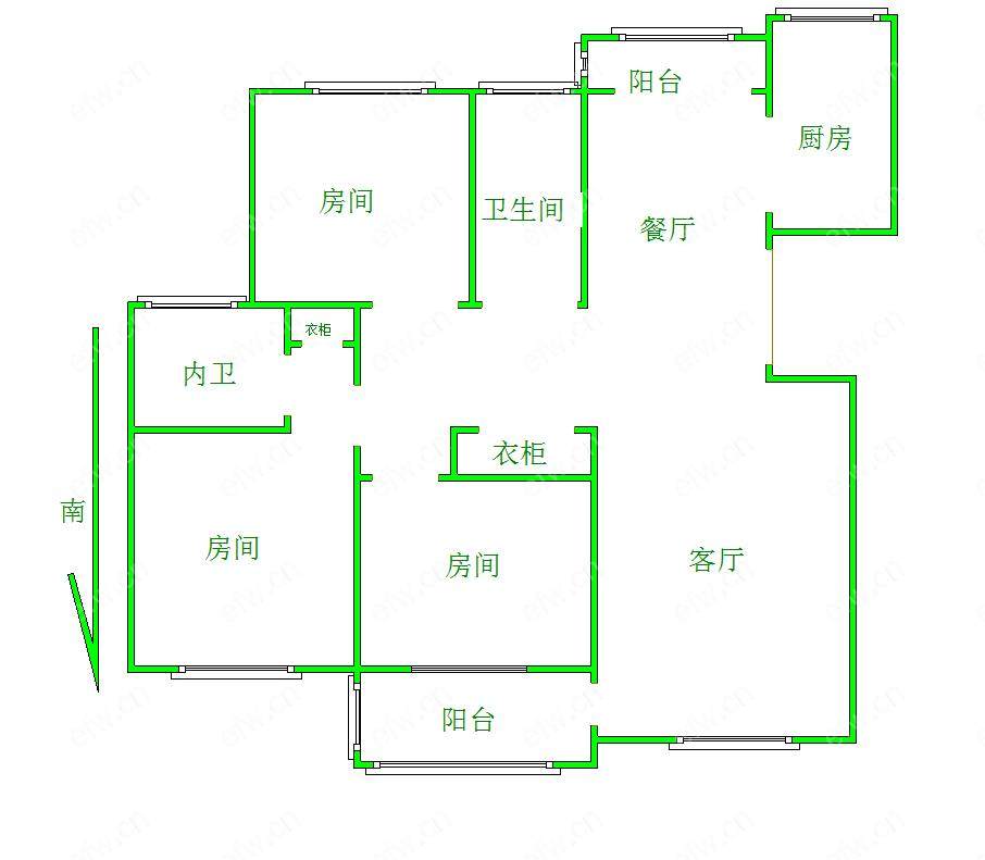 龙韵怡景苑 3室2厅