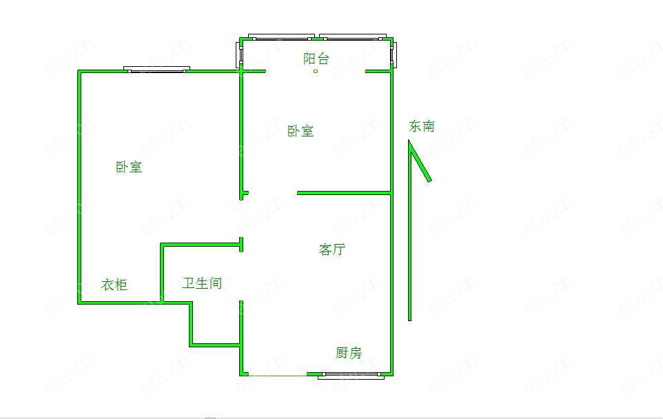 惠钱一村 精装2室1厅 拎包住