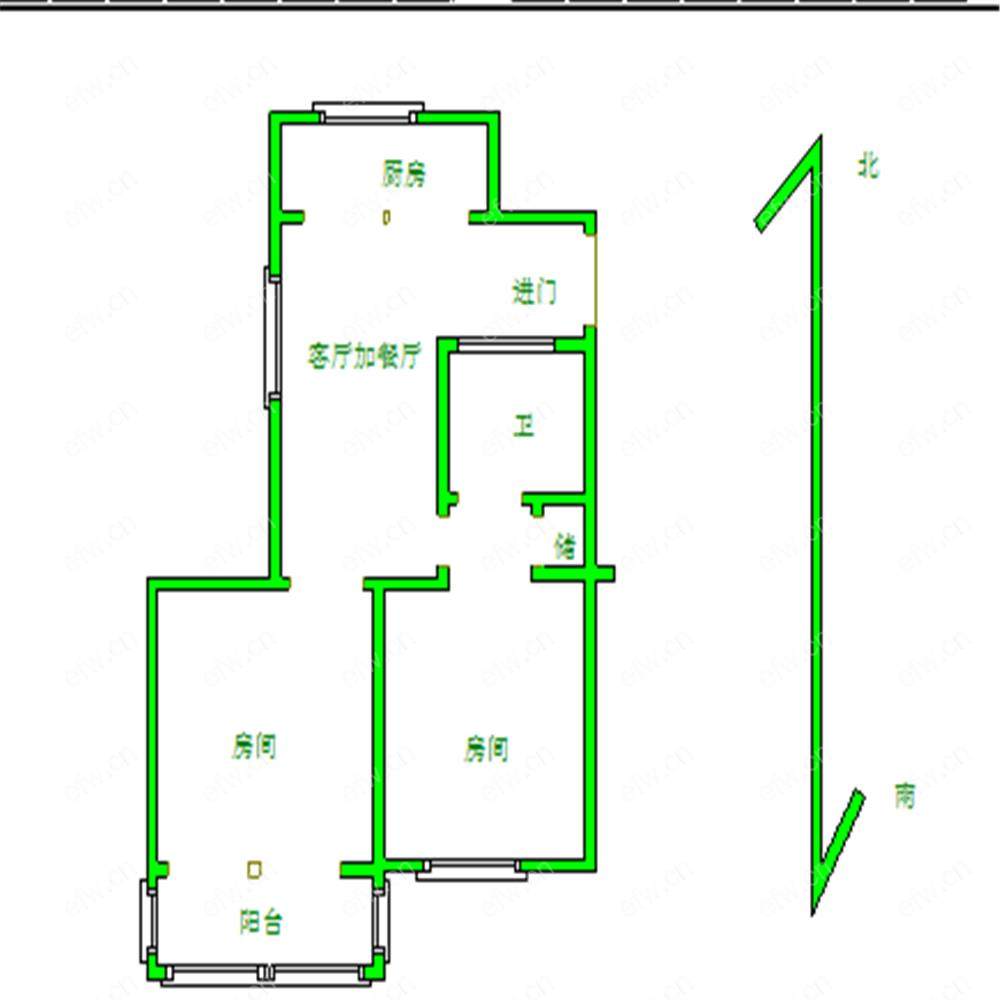 五里新村 2室2厅，五爱小学可用，周边双公园