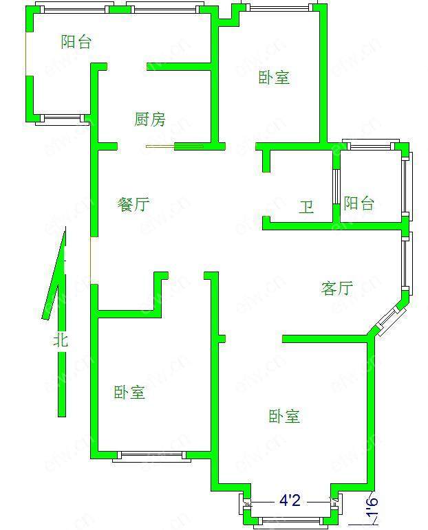 紫金英郡    精装3室2厅