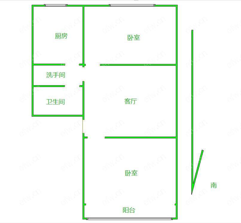 横街小区 2室1厅