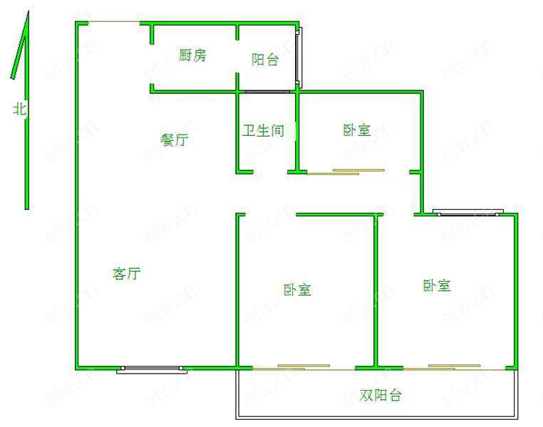 万商美寓（四季公寓） 2室2厅
