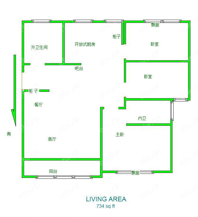 溪南里    3室2厅