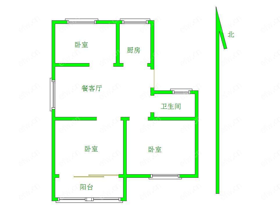 柏庄一村 3室2厅