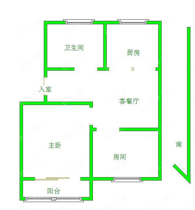 后西溪 2室1厅，两朝南户型，精装修