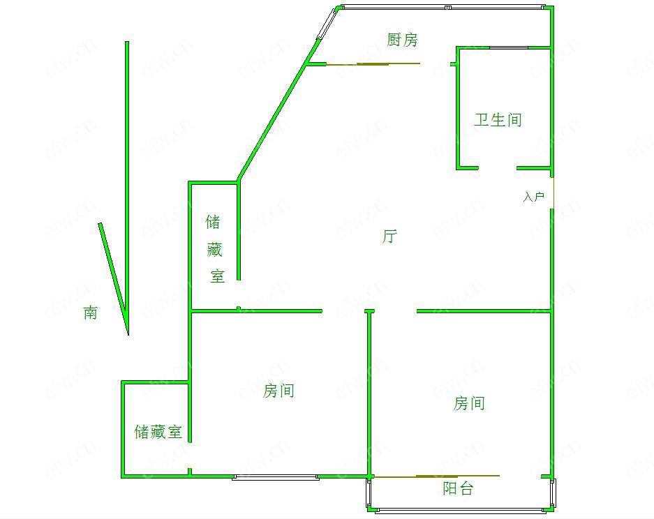 横街小区 2室2厅