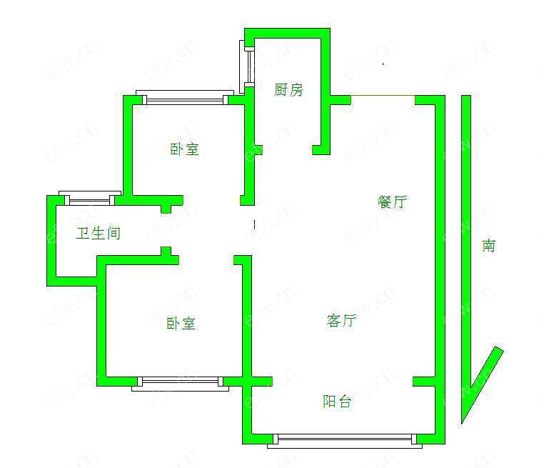 孔雀城(孔雀雅园二期） 2室2厅