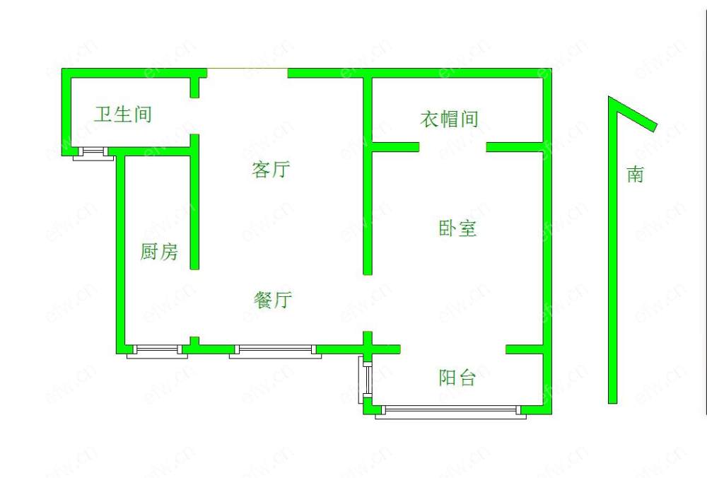 大渲南苑 1室1厅