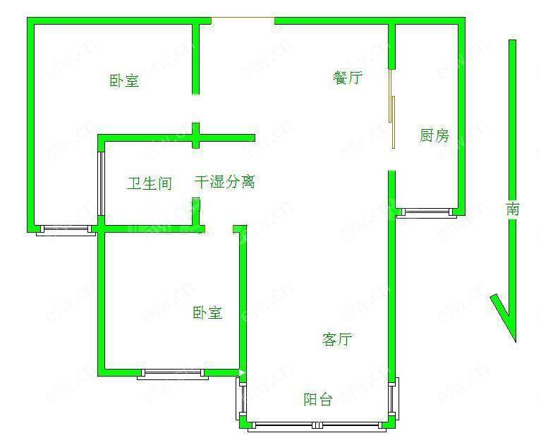 槐古豪庭 2室2厅