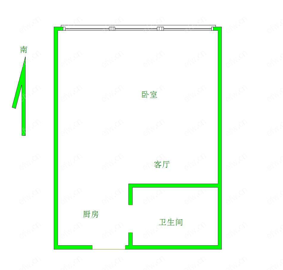 红豆际广场（中山路） 1室0厅