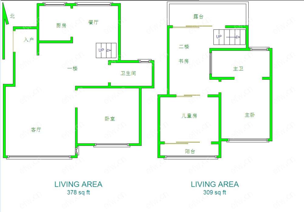 绿地世纪城（一二期） 3室2厅