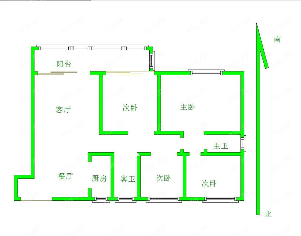 融创玉兰公馆（惠港玉兰苑）三区 3室2厅