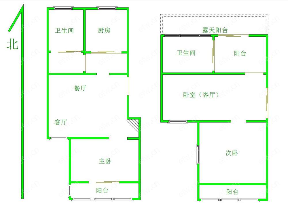 梁湖家园 3室1厅