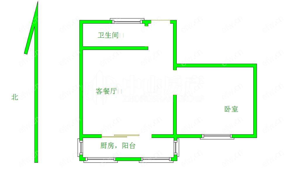 明珠广场 1室1厅