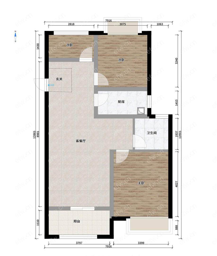 玫瑰香堤 3室2厅