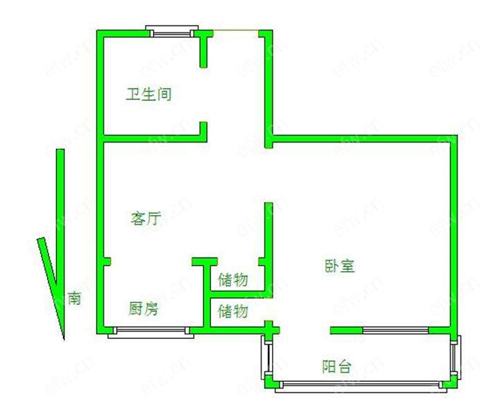 迎溪桥 1室1厅