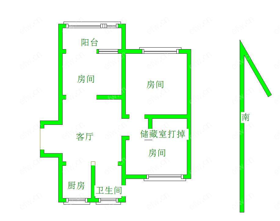 风华里 3室1厅 可用，满五