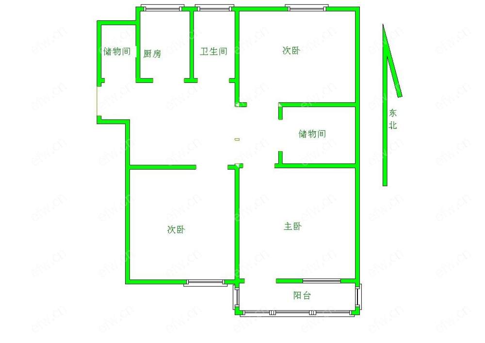 新惠一村 3室1厅 中间楼层 看房提前约