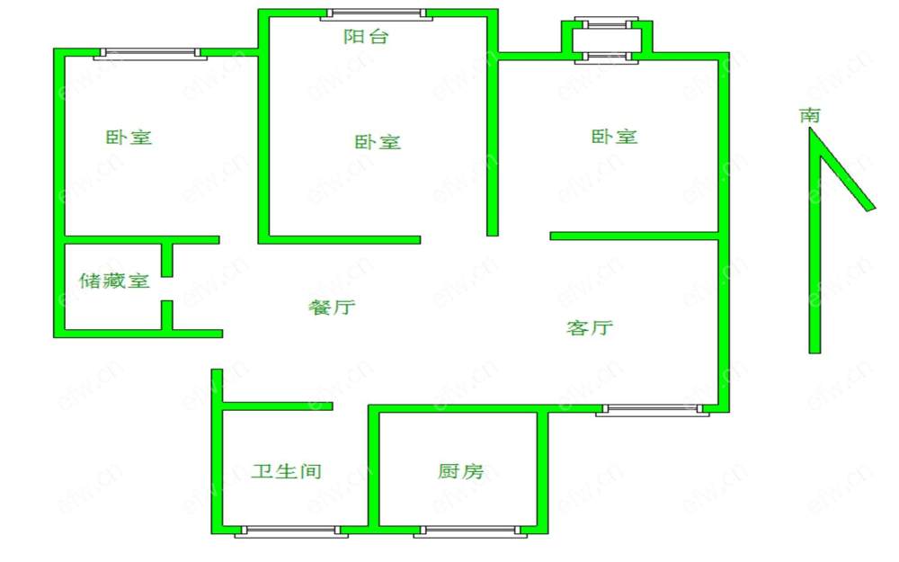 锦盛苑 3室2厅  低165湾