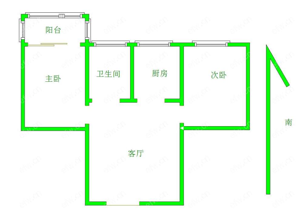 水车湾 2室1厅