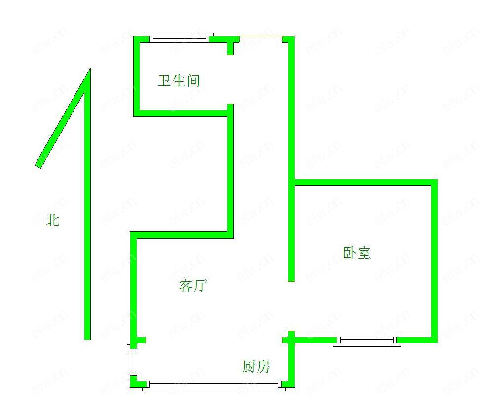 塔影一村  1室1厅