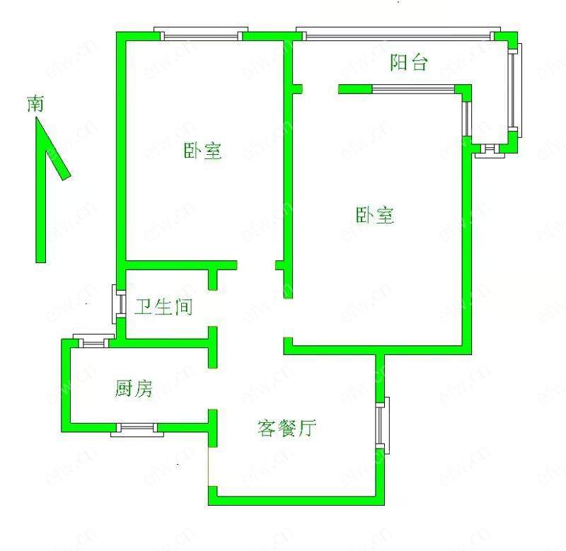 和平村 2室1厅