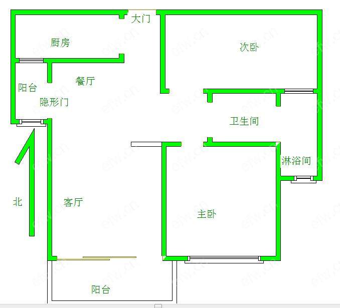 世茂首府（天域景园） 2室2厅