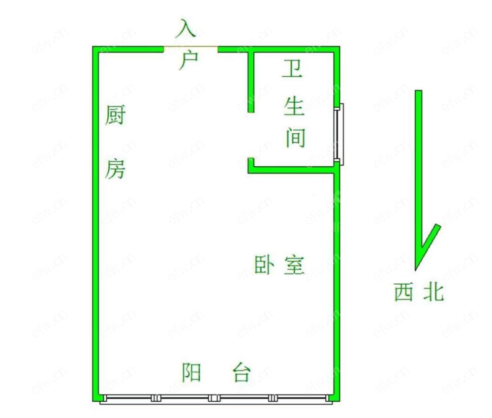 蔚蓝观邸（公寓） 1室1厅