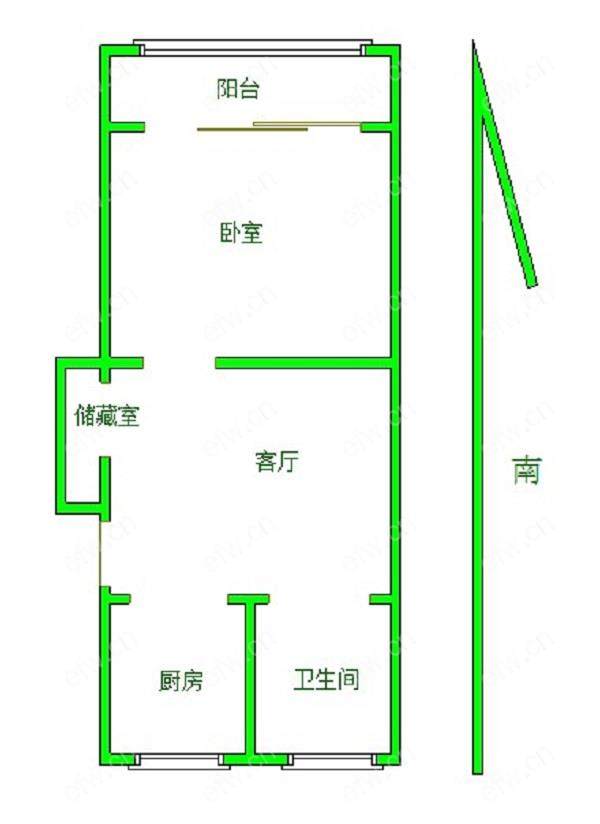 羊腰湾 1室1厅诚心出售