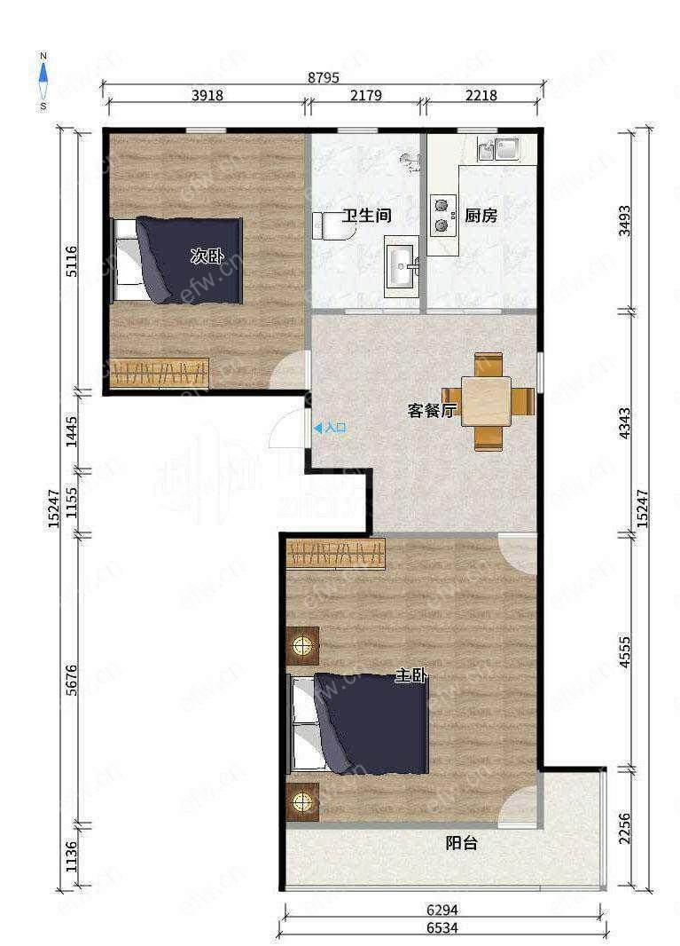 绿塔新村 2室1厅  环境好