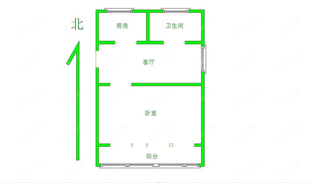 蓓蕾新村 1室1厅