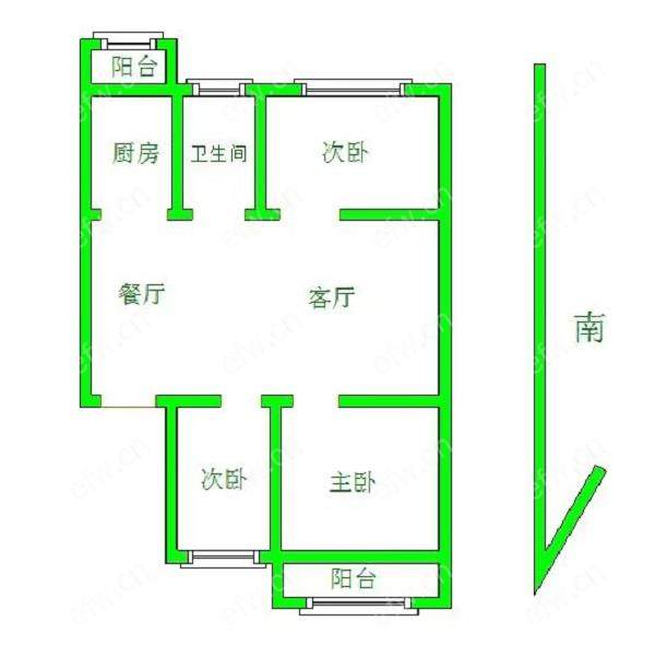 后龙船浜 3室2厅，出行方便！