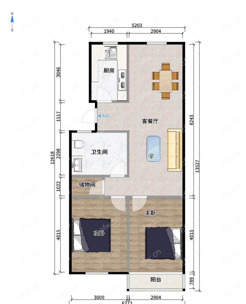 五里新村 2室2厅